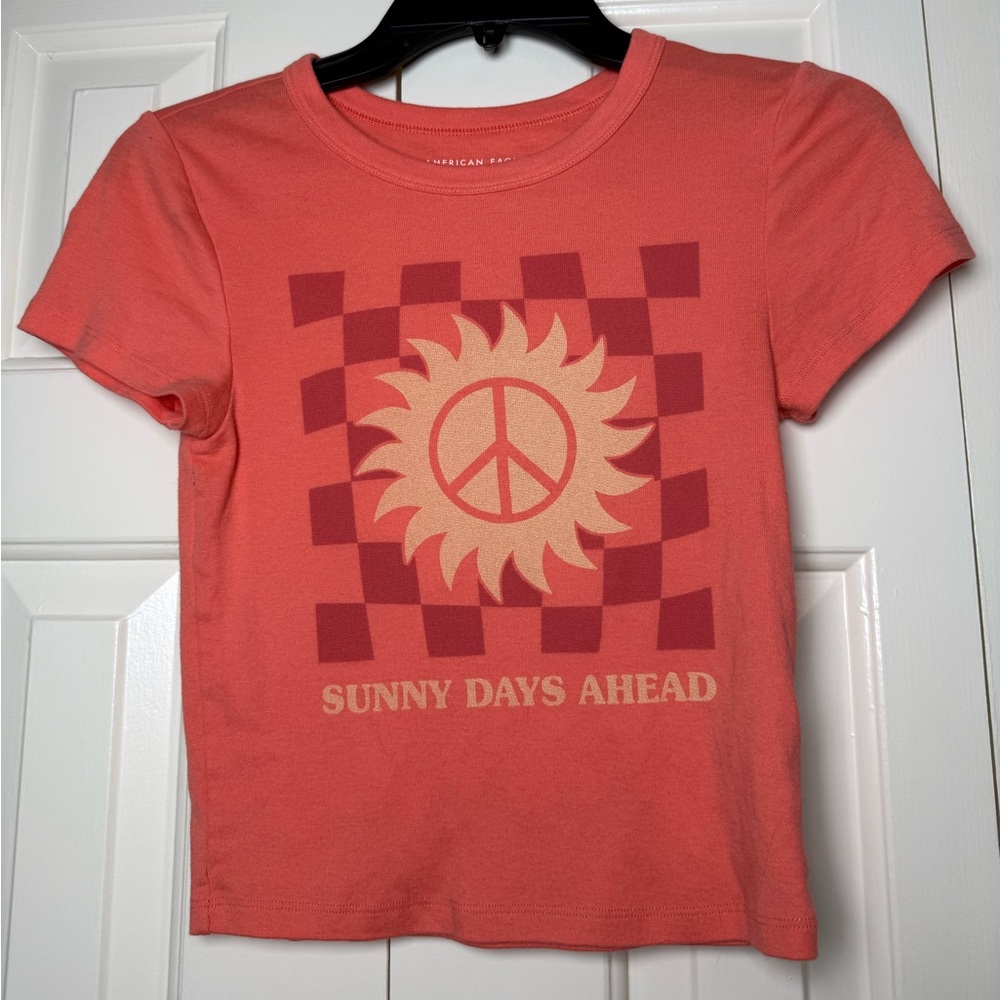American Eagle Outfitters "Sunny Days Ahead" cropped baby tee